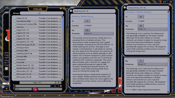 Скриншот из Fantasy Grounds - Mongoose Traveller 2E ruleset (MGT2)