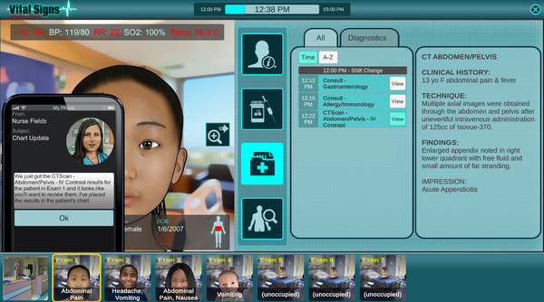 Скриншот из Vital Signs: ED - Pediatric Digestive Disease Package
