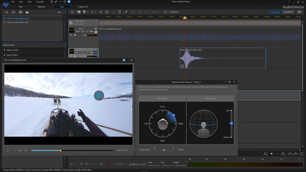 Скриншот из CyberLink AudioDirector 10 Ultra