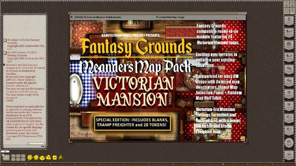 Скриншот из Fantasy Grounds - Meanders Map Pack: Victorian Mansion Special Edition (Map Pack)