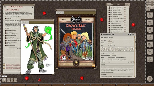 Скриншот из Fantasy Grounds - A00: Crow's Rest Island (5E)