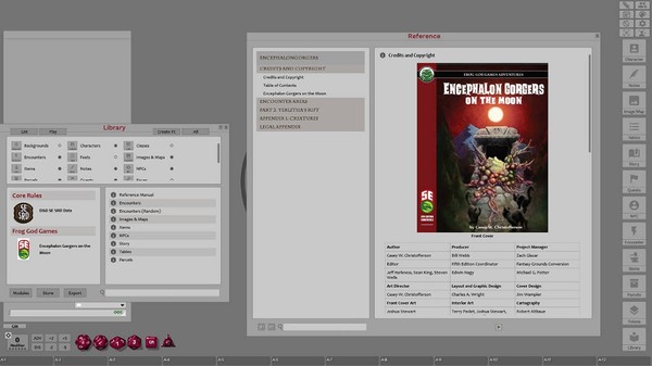 Скриншот из Fantasy Grounds - Encephalon Gorgers on the Moon (5E)
