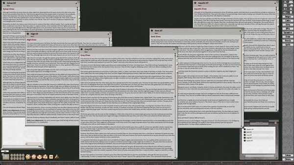 Скриншот из Fantasy Grounds - D&D Classics: PHBR8 The Complete Book of Elves (2E)