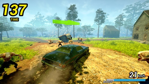 Скриншот из Zombie Road Rider