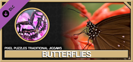 Pixel Puzzles Traditional Jigsaws Pack: Butterflies cover art