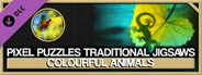 Pixel Puzzles Traditional Jigsaws Pack: Colorful Animals