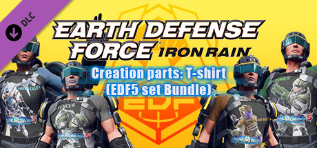 View EARTH DEFENSE FORCE: IRON RAIN - Creation parts: T-shirt(EDF5 set Bundle) on IsThereAnyDeal