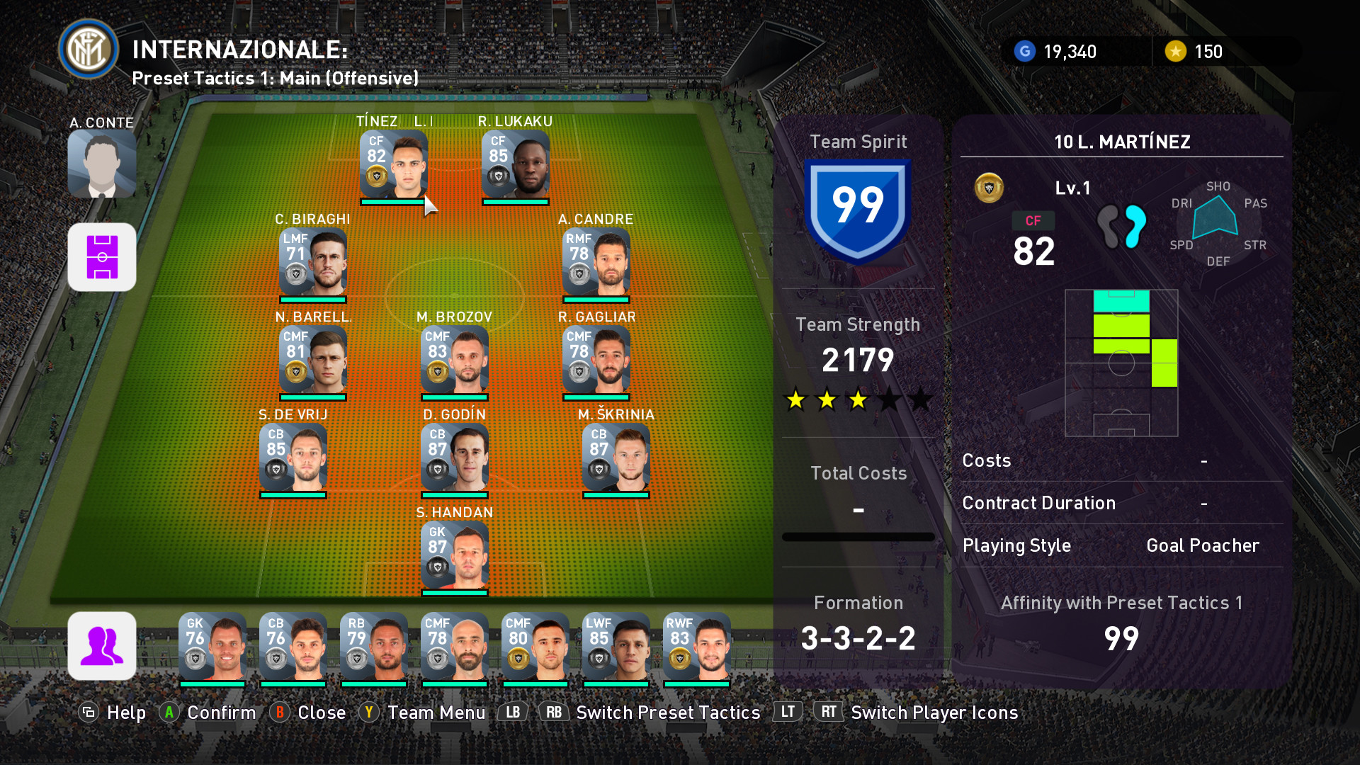 eFootball PES 2020 - myClub INTERNAZIONALE Squad · AppID  