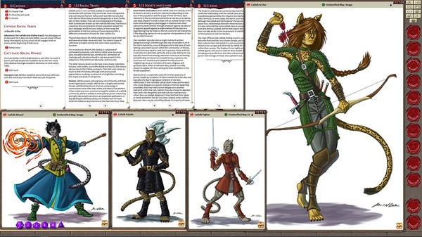 Скриншот из Fantasy Grounds - Book of Heroic Races: Age of Races (13th Age)