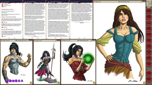 Скриншот из Fantasy Grounds - Book of Heroic Races: Age of Races (13th Age)
