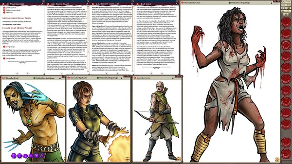 Скриншот из Fantasy Grounds - Book of Heroic Races: Age of Races (13th Age)