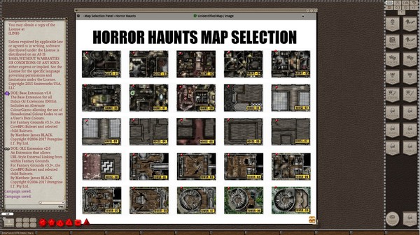 Скриншот из Fantasy Grounds - Meanders Map Pack: Horror Haunts (Map Pack)