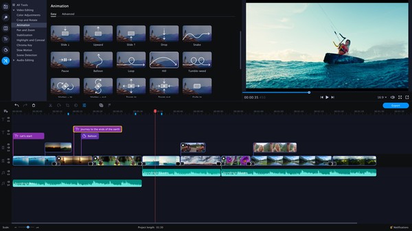 Movavi Video Editor Plus 2020for windows and Linux 1