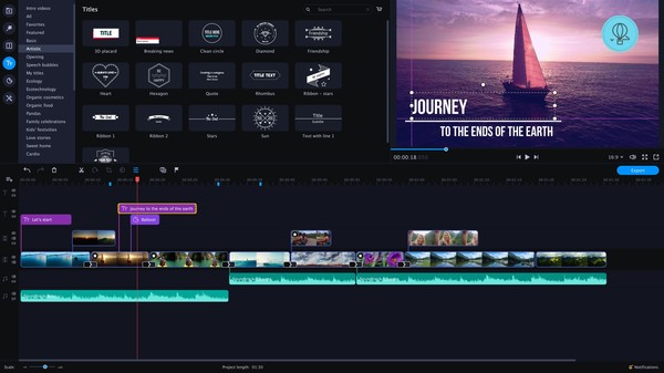 Movavi Video Editor Plus 2020 game for Linux 1