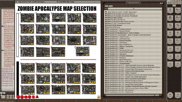 Скриншот из Fantasy Grounds - Meanders Map Pack Zombie Apocalypse (Map Pack)