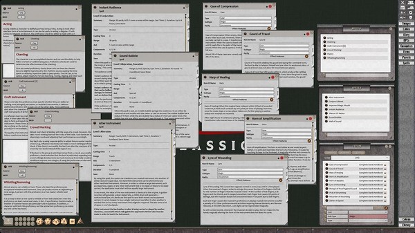 Скриншот из Fantasy Grounds - D&D Classics: PHBR7 The Complete Bard's Handbook (2E)