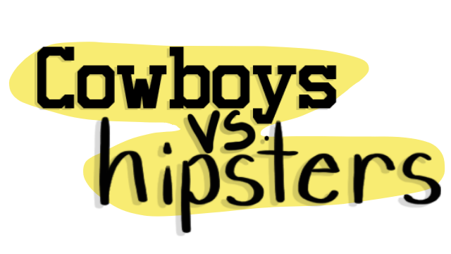 Cowboys vs Hipsters Logo