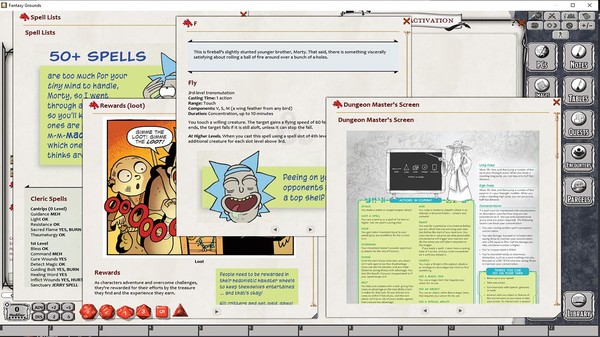 Скриншот из Fantasy Grounds - Dungeons & Dragons vs Rick and Morty