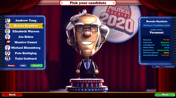 The Political Machine 2020 game for Linux 1