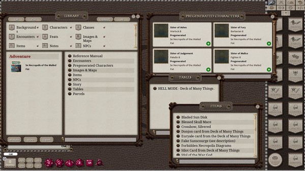 Скриншот из Fantasy Grounds - Necropolis of the Mailed Fist (5E)