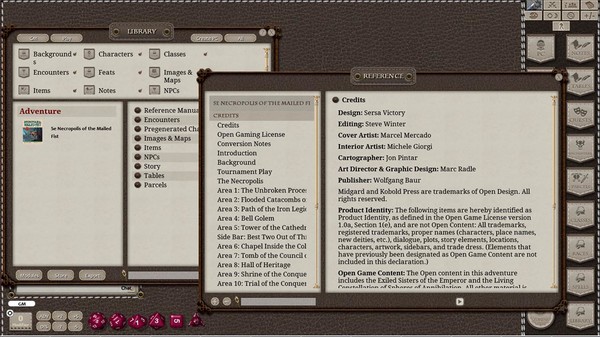 Скриншот из Fantasy Grounds - Necropolis of the Mailed Fist (5E)