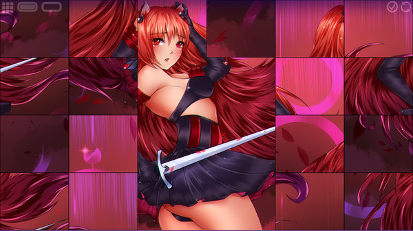 KAWAII GIRLS PUZZLE game for Linux 1