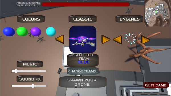 Drone Combat game for Linux 1