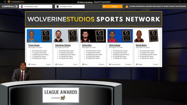 Скриншот из Draft Day Sports: Pro Basketball 2020