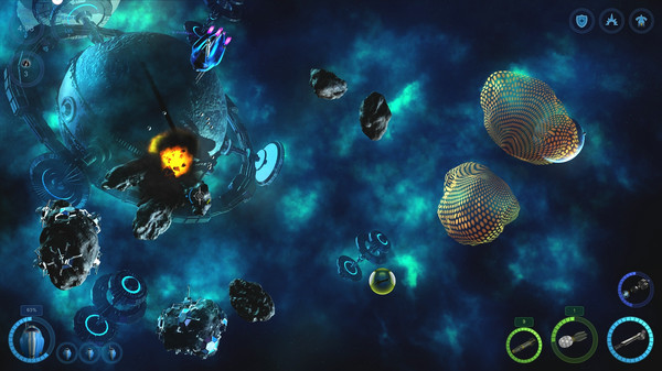 Скриншот из Galactic Asteroids Patrol