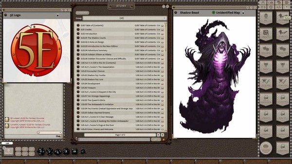 Скриншот из Fantasy Grounds - Courts of the Shadow Fey (5E)