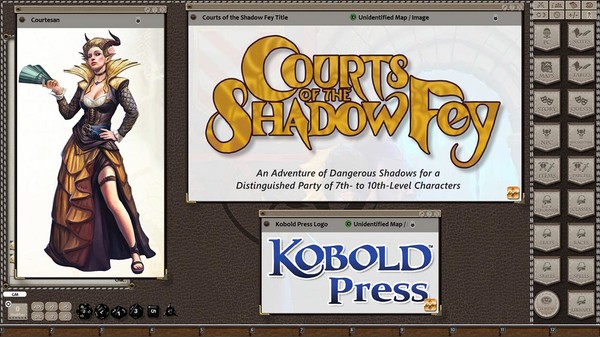 Скриншот из Fantasy Grounds - Courts of the Shadow Fey (5E)