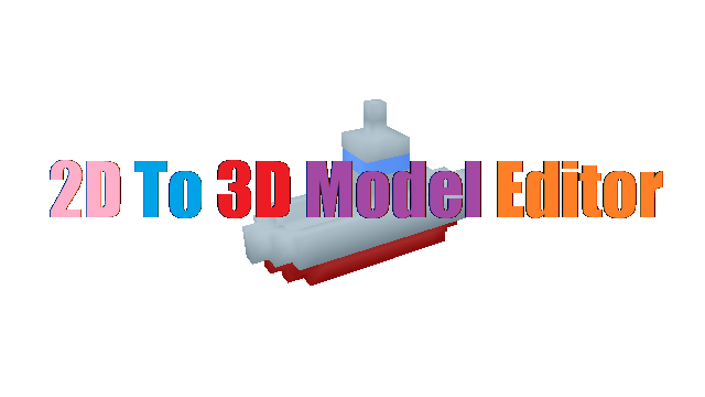 2DTo3DModelEditor Logo