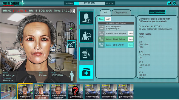 Скриншот из Vital Signs: ED - Older Adult Cases Package