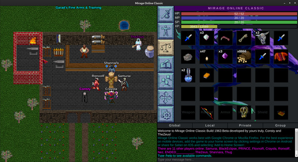 Скриншот из Mirage Online Classic