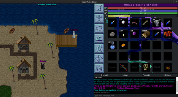Скриншот из Mirage Online Classic