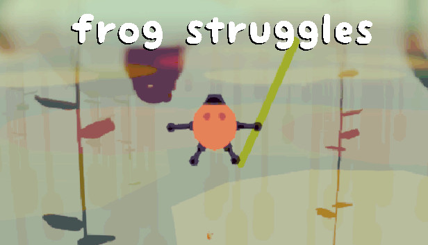 Frog struggles