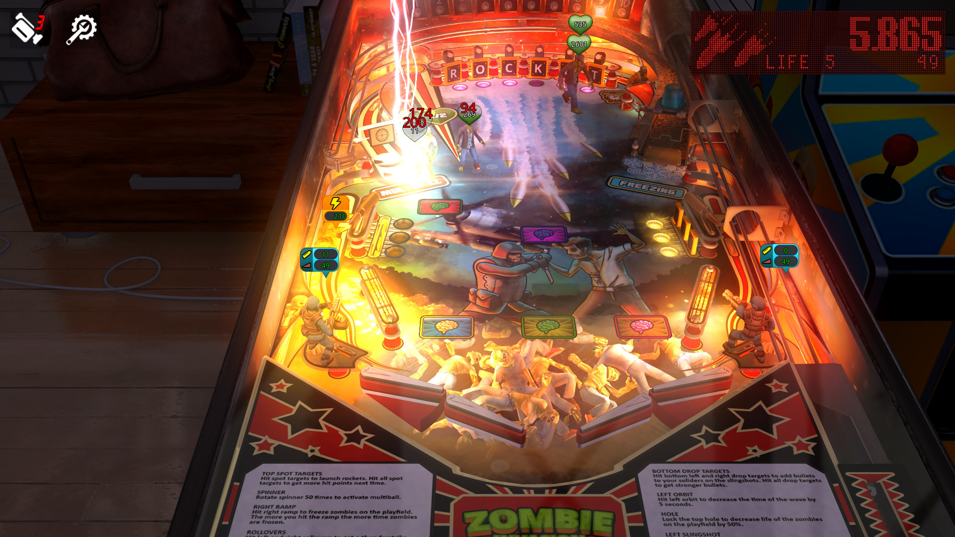 Zaccaria Pinball Zombie Invasion Mode · 스팀