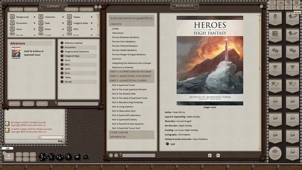 Скриншот из Fantasy Grounds - Heroes of High Fantasy: Artifices of Quartztoil Tower (5E)