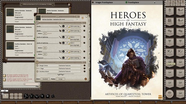 Скриншот из Fantasy Grounds - Heroes of High Fantasy: Artifices of Quartztoil Tower (5E)