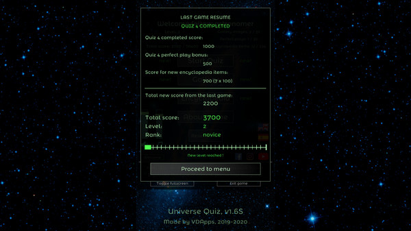 Скриншот из Universe Quiz