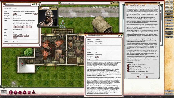 Скриншот из Fantasy Grounds - Map Pin - The Red Wolf Tavern (PFRPG2)
