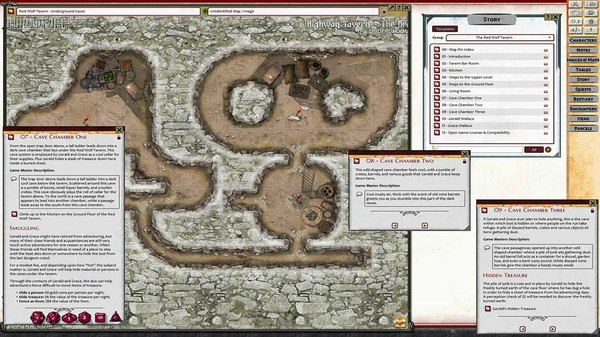 Скриншот из Fantasy Grounds - Map Pin - The Red Wolf Tavern (PFRPG2)