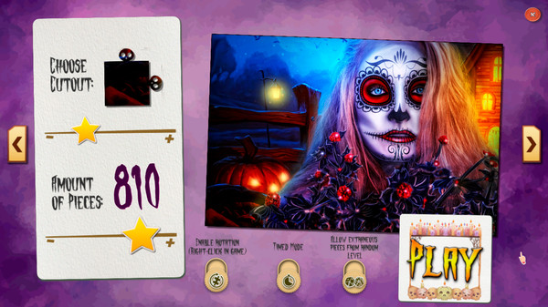 Sweet Holiday Jigsaws: Halloween Night game for Linux 1