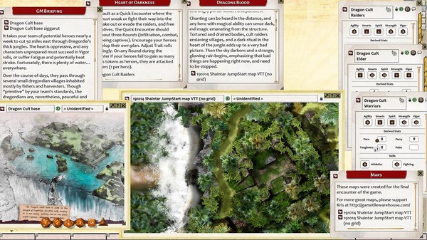 Скриншот из Fantasy Grounds - Shaintar JumpStart (Savage Worlds)