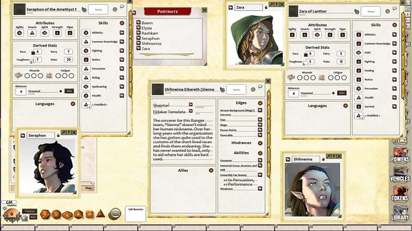 Скриншот из Fantasy Grounds - Shaintar JumpStart (Savage Worlds)