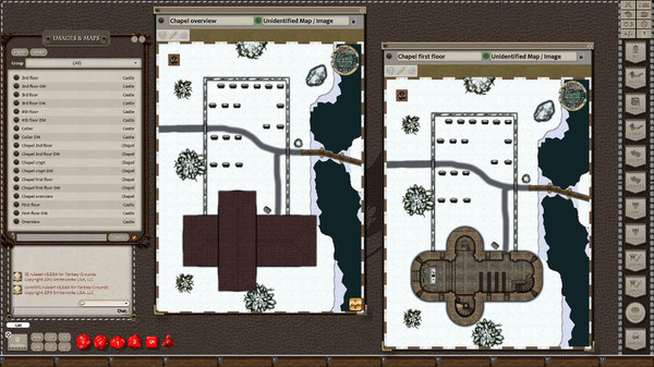 Скриншот из Fantasy Grounds - Winter Castle (Map Pack)