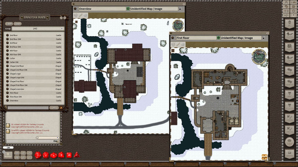 Скриншот из Fantasy Grounds - Winter Castle (Map Pack)