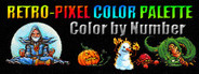 RETRO-PIXEL COLOR PALETTE: Color by Number