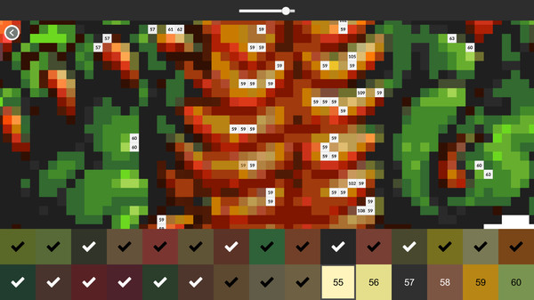 Скриншот из RETRO-PIXEL COLOR PALETTE: Color by Number