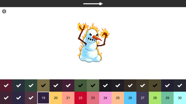 Скриншот из RETRO-PIXEL COLOR PALETTE: Color by Number